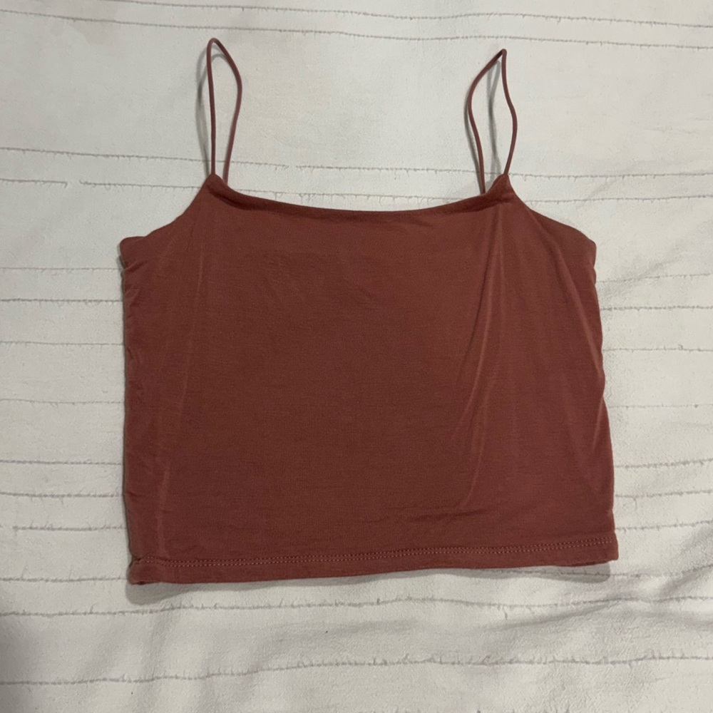 Cropped basic tank top